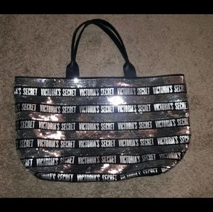 Victoria's secret sparkly tote